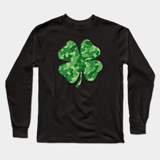 St Patrick's Day Camo Green Shamrock Lucky You Original Long Sleeve T-Shirt